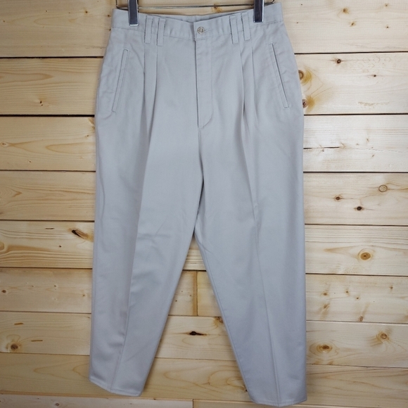 NORTHERN REFLECTIONS vintage high rise baggy dress suit pleated wide leg pants - Picture 3 of 6